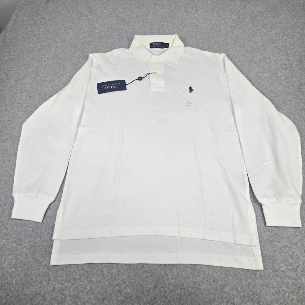 Polo Ralph Lauren Polo Shirt Mens Small White Pony Casual Preppy Outdoors